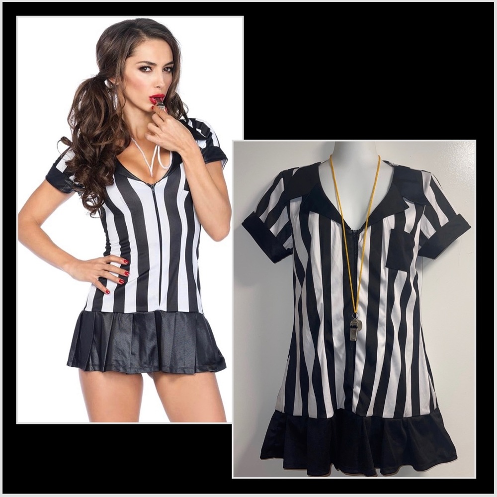 Sexy Referee Coach Halloween Costume Size M